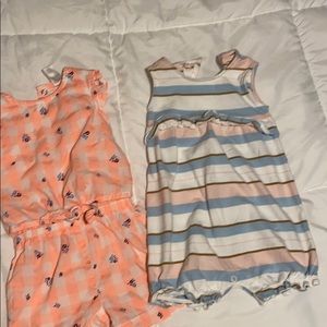 Two rompers